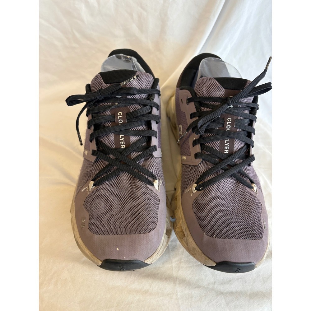 On Cloudflyer Womens Running Shoes Purple Black Size 9.5 - Picture 2 of 5